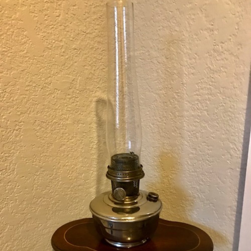 Aladdin oil burning lamp circa 1920.